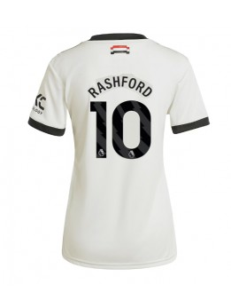 Manchester United Marcus Rashford #10 Ausweichtrikot für Frauen 2024-25 Kurzarm